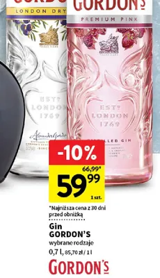 Gin gordon’s wybrane rodzaje promocja w Intermarche