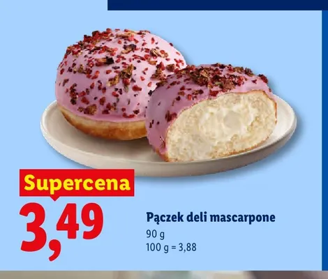 Pączek deli mascarpone promocja w Lidl