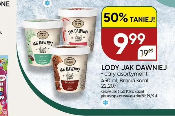 Lody Jak Dawniej Bracia Koral promocja w Chata Polska