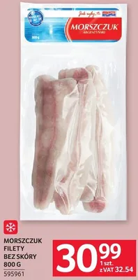 Morskie filety bez skóry 800g Morszczuk 599961 promocja w Selgros