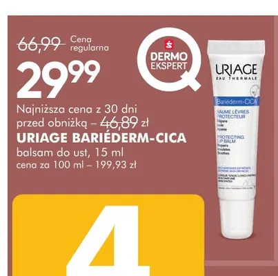 Balsam do ust Bariéderm-CICA Uriage promocja w Super-Pharm