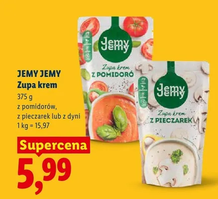 Zupa krem z pomidorów Jemy Jemy promocja w Lidl