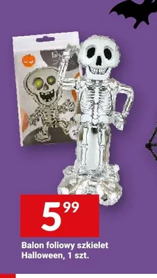Balon foliowy szkielet Halloween promocja w Twój Market