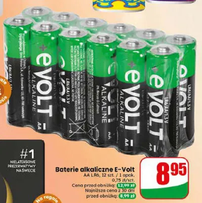 Baterie alkaliczne E-Volt AA LR6 promocja w Dino