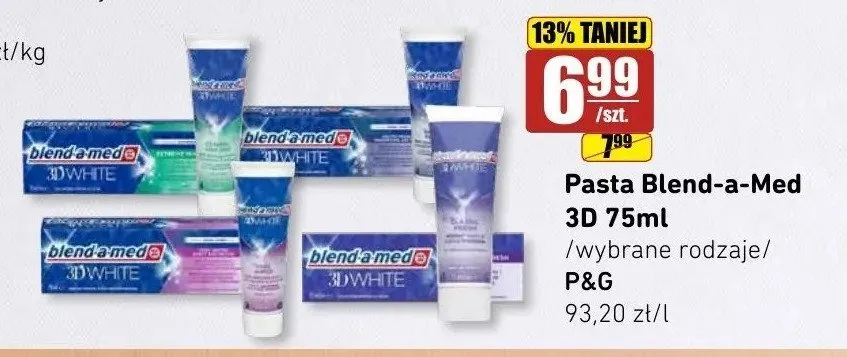 Pasta do zębów Blend-a-Med 3D White Fresh promocja w API Market