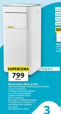 Klimatyzator Qilive Q.6151 7000 BTU promocja w Auchan