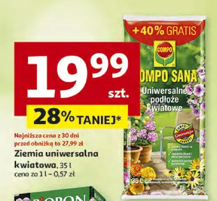 Ziemia uniwersalna 20 l DOMEDIA promocja w Auchan