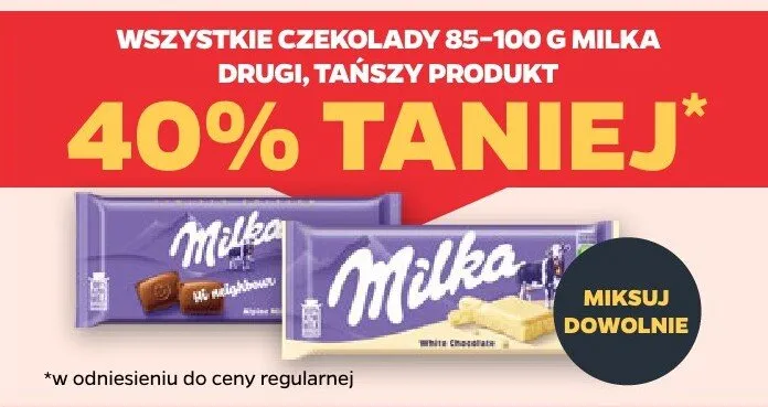 Czekolada Milka promocja w Netto