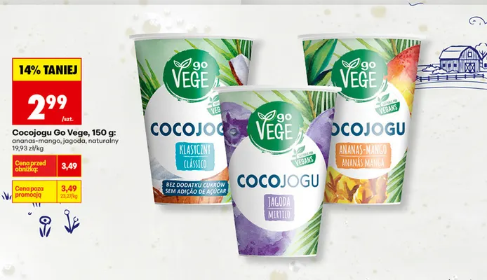 Cocojogu Go Vege jagoda promocja w Biedronka