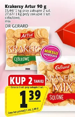 Krakersy cebulowe Artur Dr Gerard mix promocja w Prim Market