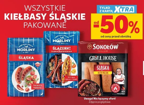 Kiełbasa śląska pakowana Morliny promocja w Kaufland