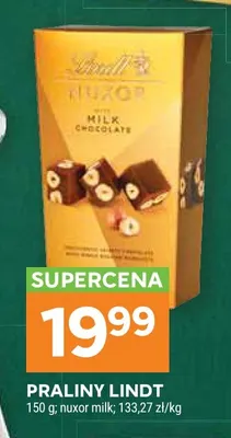 Praliny Lindt Nuxor Milk promocja w Stokrotka