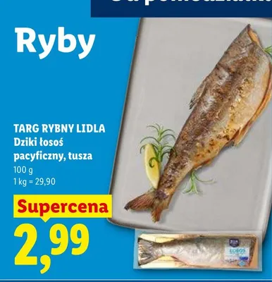 Dziki łosoś pacyficzny, tusza promocja w Lidl