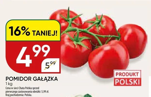 Pomidor gałązka polski promocja w Chata Polska