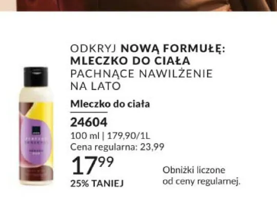 Mleczko do ciała Perfect House Banana & Oud promocja w AVON