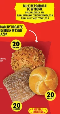 Bułka 100% z mąki żytniej promocja w Biedronka