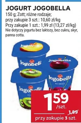 Jogurt Jogobella Zott promocja w Stokrotka