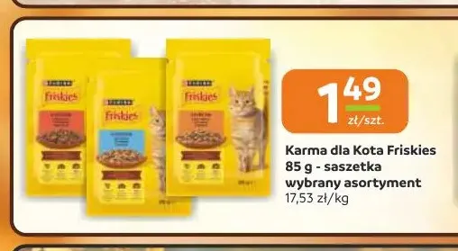 Karma dla kota Friskies saszetka promocja w Gama