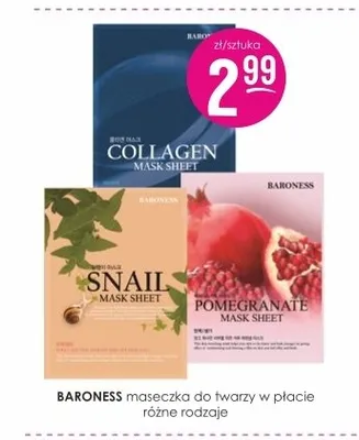 Maseczka do twarzy w płacie Baroness Pomegranate promocja w Drogerie Jasmin