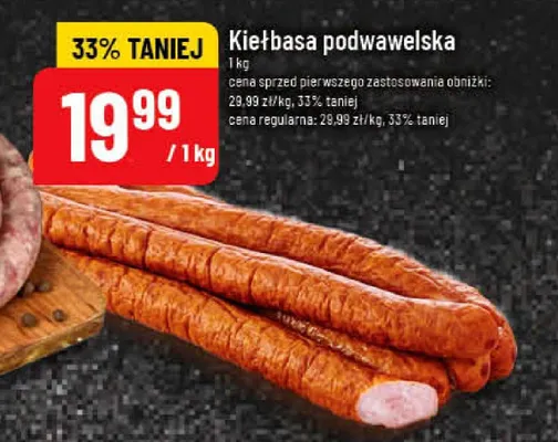 Kiełbasa podwawelska promocja w POLOmarket
