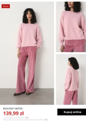 Basicowy sweter Greenpoint promocja w Greenpoint