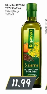 Olej rzepakowy Kujawski Trzy Ziarna promocja w Słoneczko