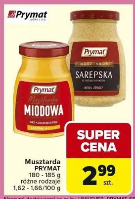 Musztarda różne rodzaje promocja w Carrefour Market