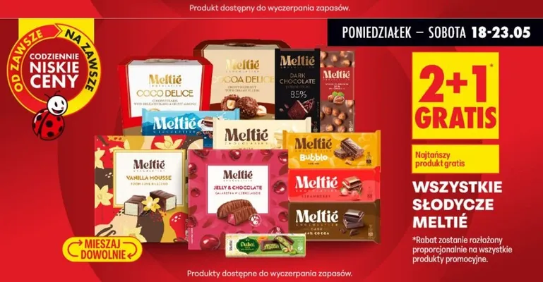 Czekolada Meltié Strawberry promocja w Biedronka
