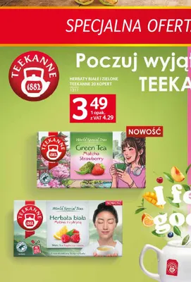 Herbata biała malina z cytryną Teekanne promocja w Selgros