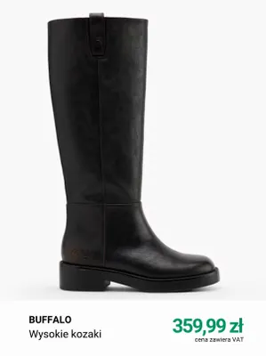 Wysokie kozaki Buffalo promocja w Deichmann
