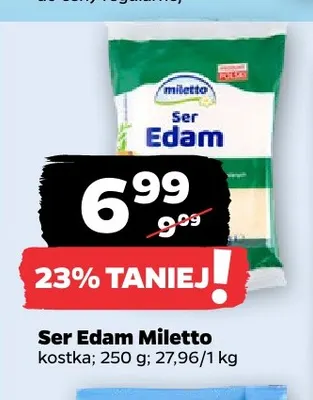 Ser edam Miletto promocja w Netto