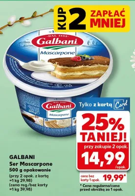 Ser Mascarpone promocja w Kaufland