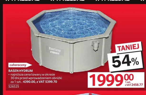 Basen całoroczny Hydrum Bestway promocja w Selgros