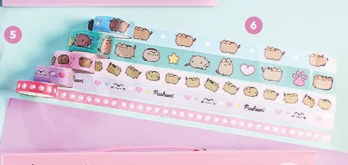 Taśmy dekoracyjne Pusheen 5-pak promocja w Biedronka