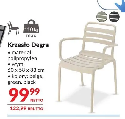Krzesło Degra promocja w Makro