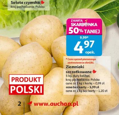 Ziemniaki szczotkowane promocja w Auchan