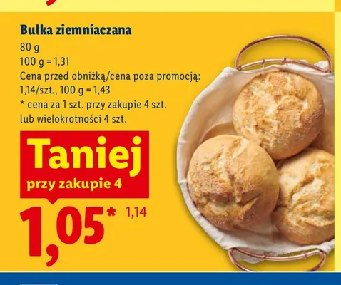 Bułka ziemniaczana promocja w Lidl