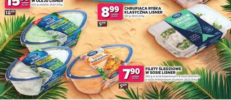 Filety śledziowe w sosie tatarskim Lisner promocja w Stokrotka