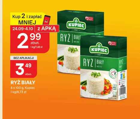Ryż biały Kupiec 4-pak promocja w Chorten