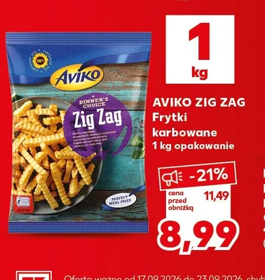 Frytki karbowane Aviko Zig Zag promocja w Kaufland