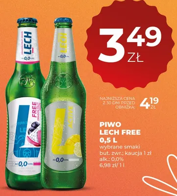 Piwo Lech Free promocja w Duży Ben