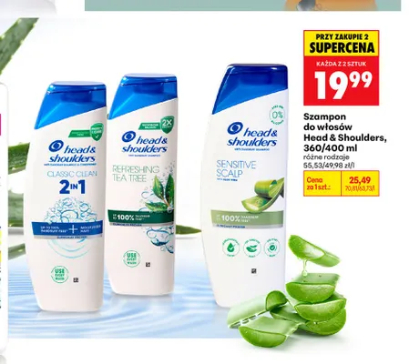 Szampon do włosów Head & Shoulders Sensitive Scalp promocja w Biedronka