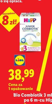 Mleko modyfikowane Junior Combiotik 3 promocja w Lidl