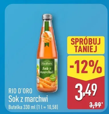 Sok z marchwi promocja w Aldi