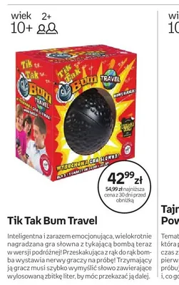 Gra planszowa Tik Tak Bum Travel promocja w Dzień Dziecka