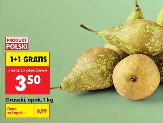 Gruszki promocja w Biedronka