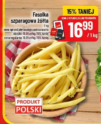 Fasolka szparagowa żółta promocja w POLOmarket