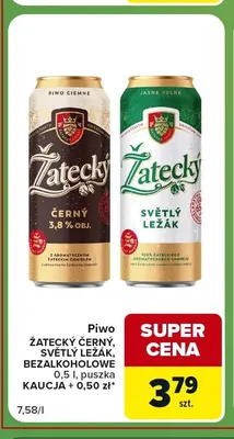 Piwo Žatecký Světlý Ležák promocja w Carrefour Express