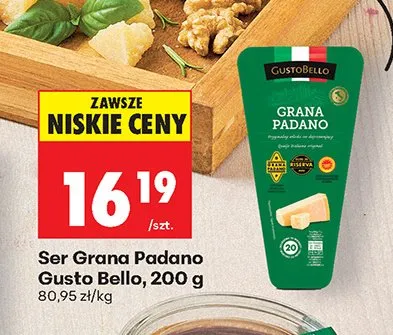 Ser Grana Padano promocja w Biedronka