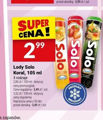 Lody Solo Koral promocja w Twój Market
